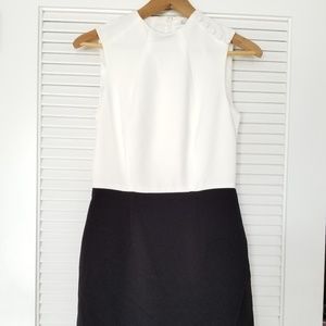 Black and white cocktail dress